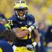 Michigan wide receiver Roy Roundtree celebrates a play during the third quarter against Michigan State at Michigan Stadium on Saturday afternoon. Melanie Maxwell I AnnArbor.com